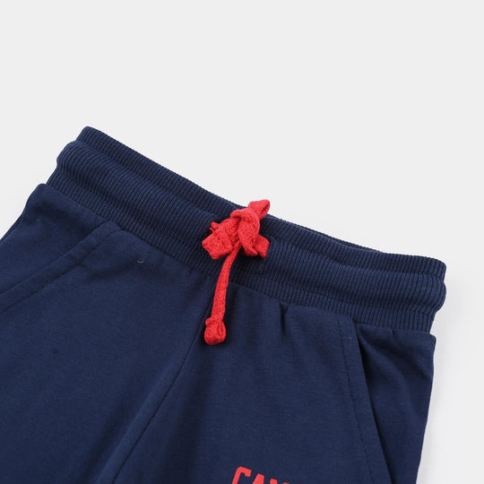 Boys Jersey/Terry Short Campus League-Navy Blue