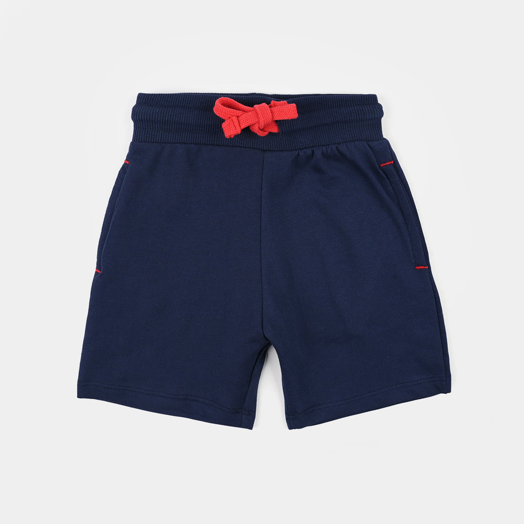 Boys Jersey/Terry Short Basic-Navy Blue