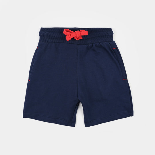 Boys Jersey/Terry Short Basic-Navy Blue