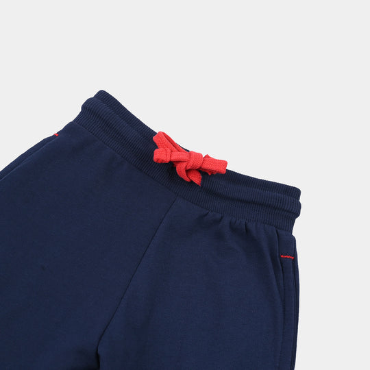 Boys Jersey/Terry Short Basic-Navy Blue