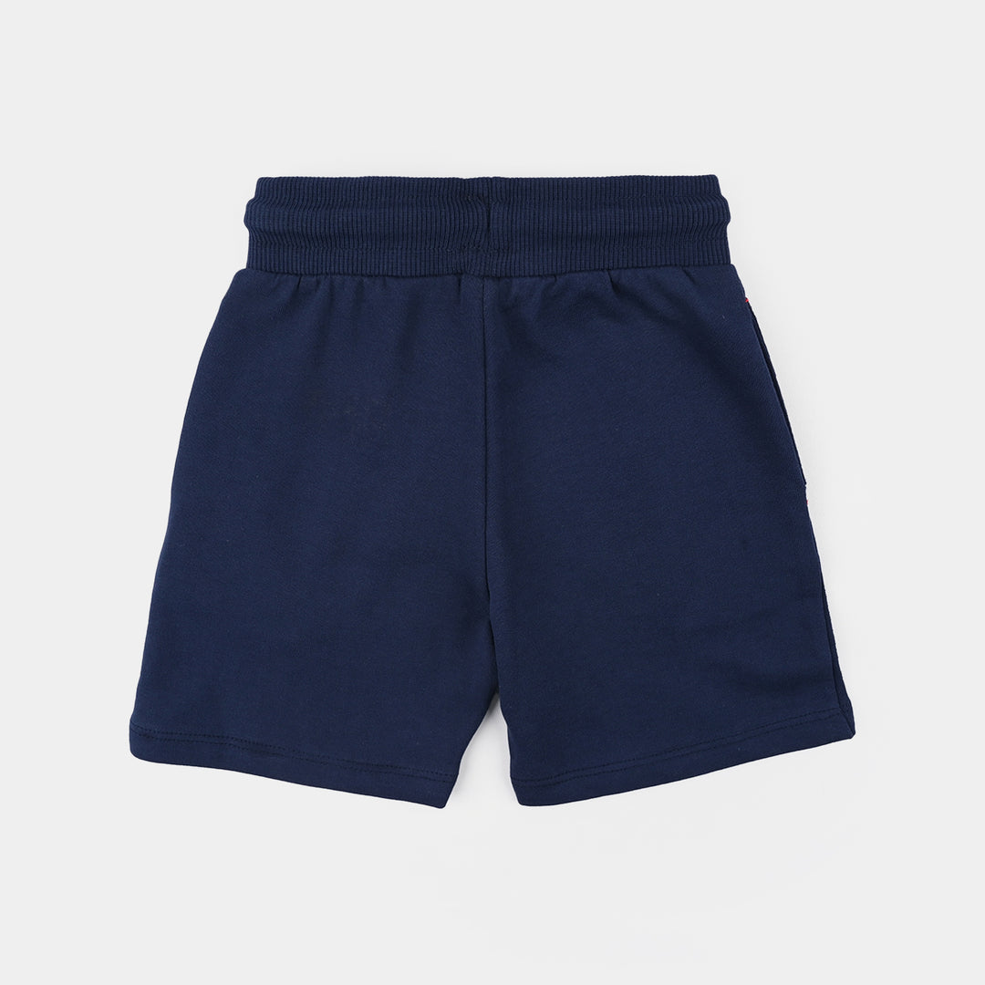 Boys Jersey/Terry Short Basic-Navy Blue