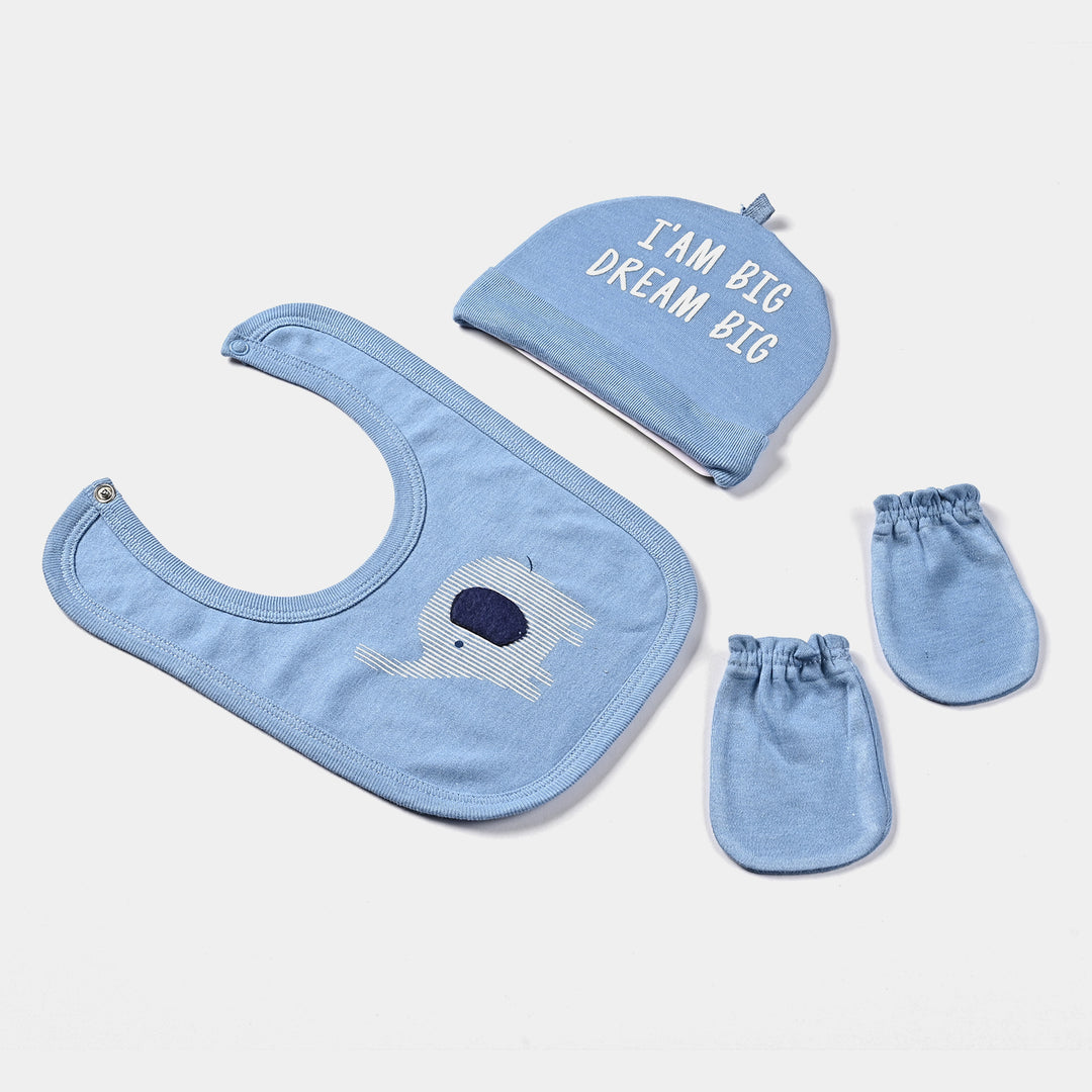 Infant Boys Cotton Interlock 5 Piece Set-Melange