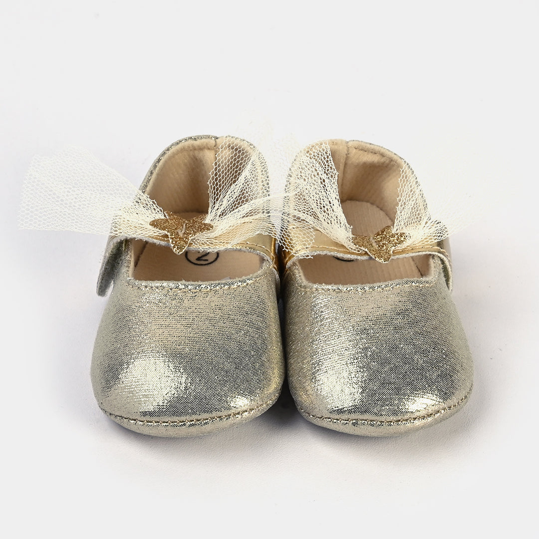 Baby Girls Shoes C-365-Gold