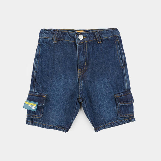 Boys Denim Shorts (Leader) - Mid Blue