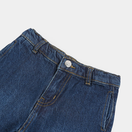 Boys Denim Shorts (Leader) - Mid Blue