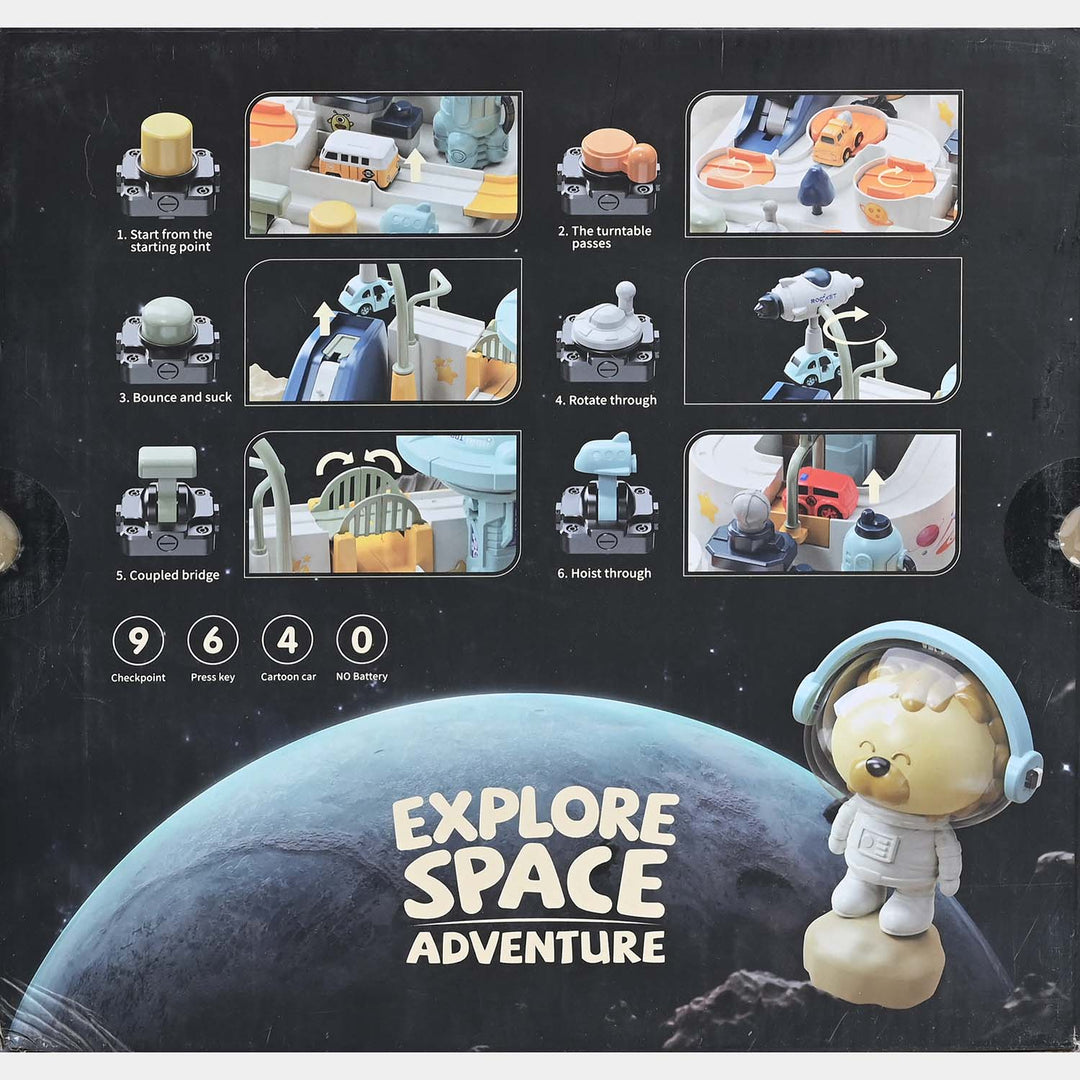 Car Adventure Track Set | Road & Space Exploration