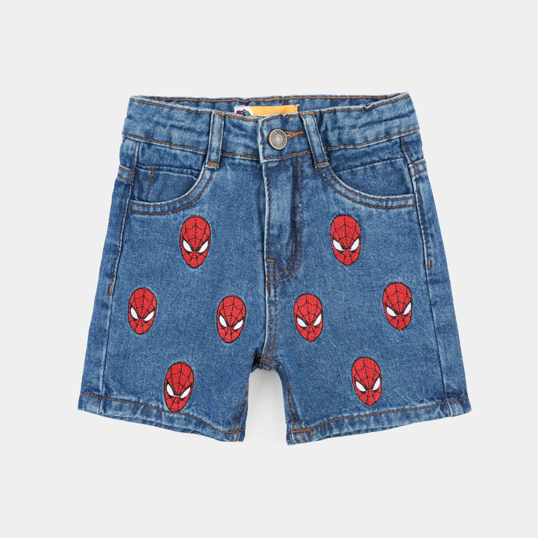 Boys Denim rigid Short Character-Dark-BLUE