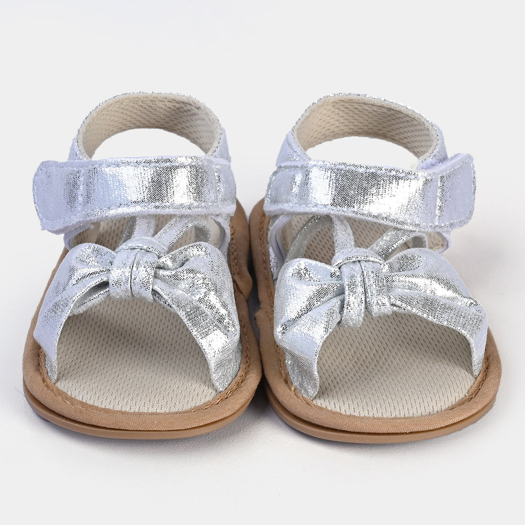 Baby Girls Shoes H15-SILVER