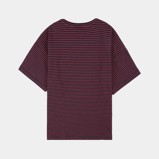 Boys Yarn Dyed T-Shirt Cool Kid-Blue