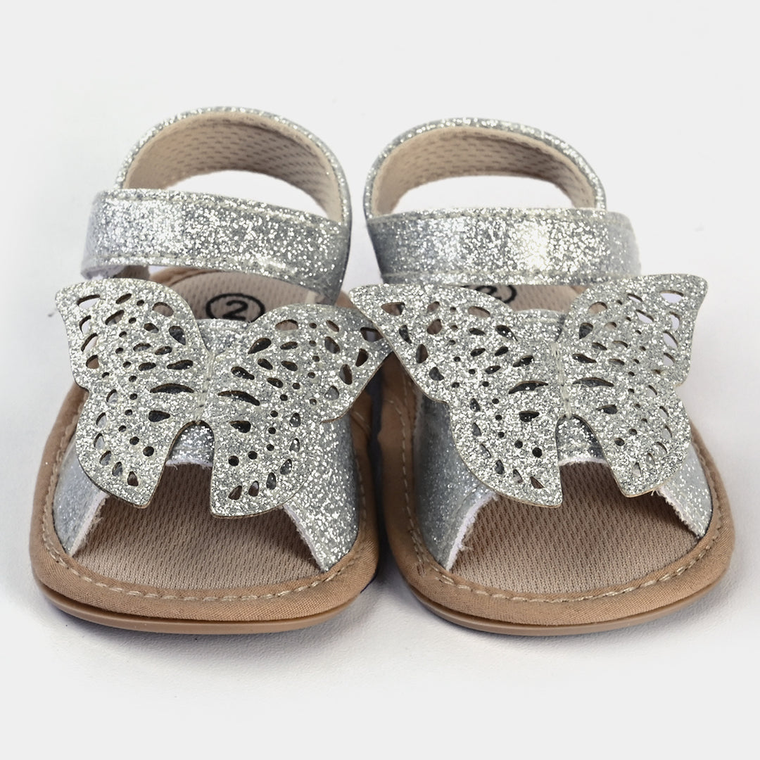 Baby Girls Shoes C-803-SILVER