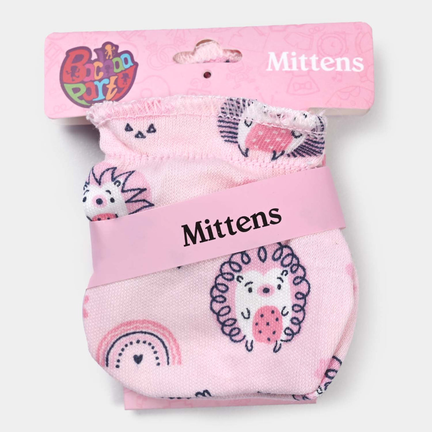 Printed Mitten-Pink