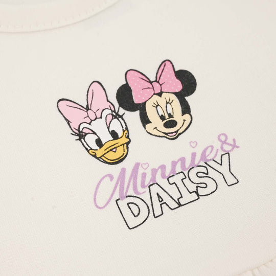 Infant Girls Jersey/Terry Knitted Frock (Character) - Off White