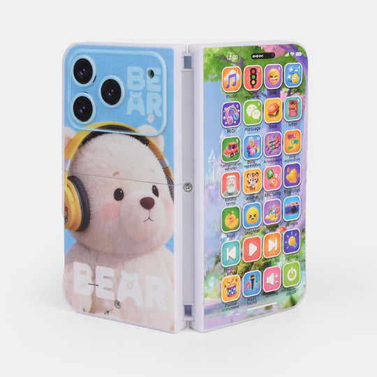 Early Education Foldable Phone Toy with Light & Music