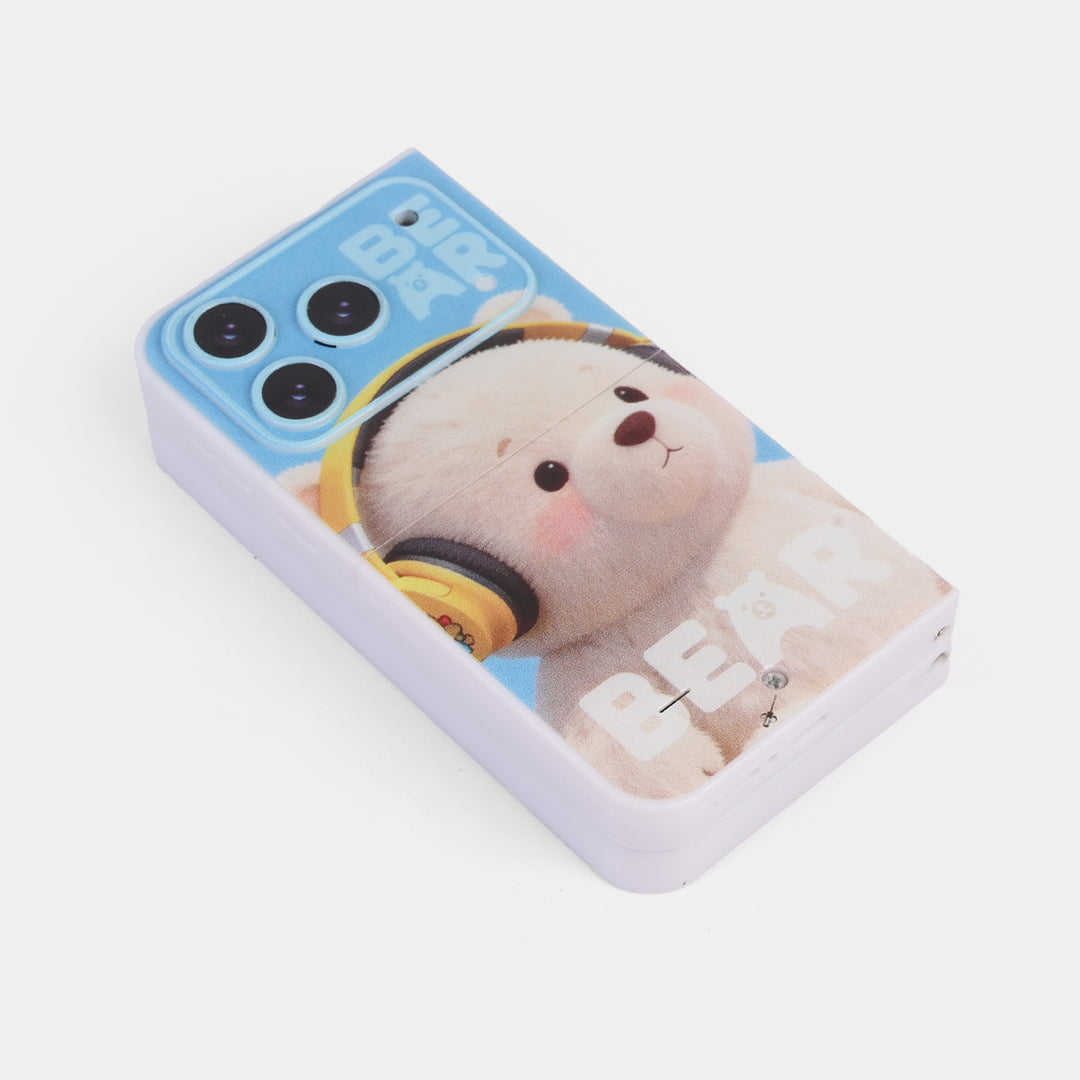 Early Education Foldable Phone Toy with Light & Music