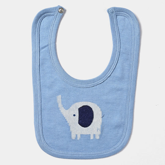 Pack OF 3 Baby Cotton Interlock Bibs Set Elephants-mIX
