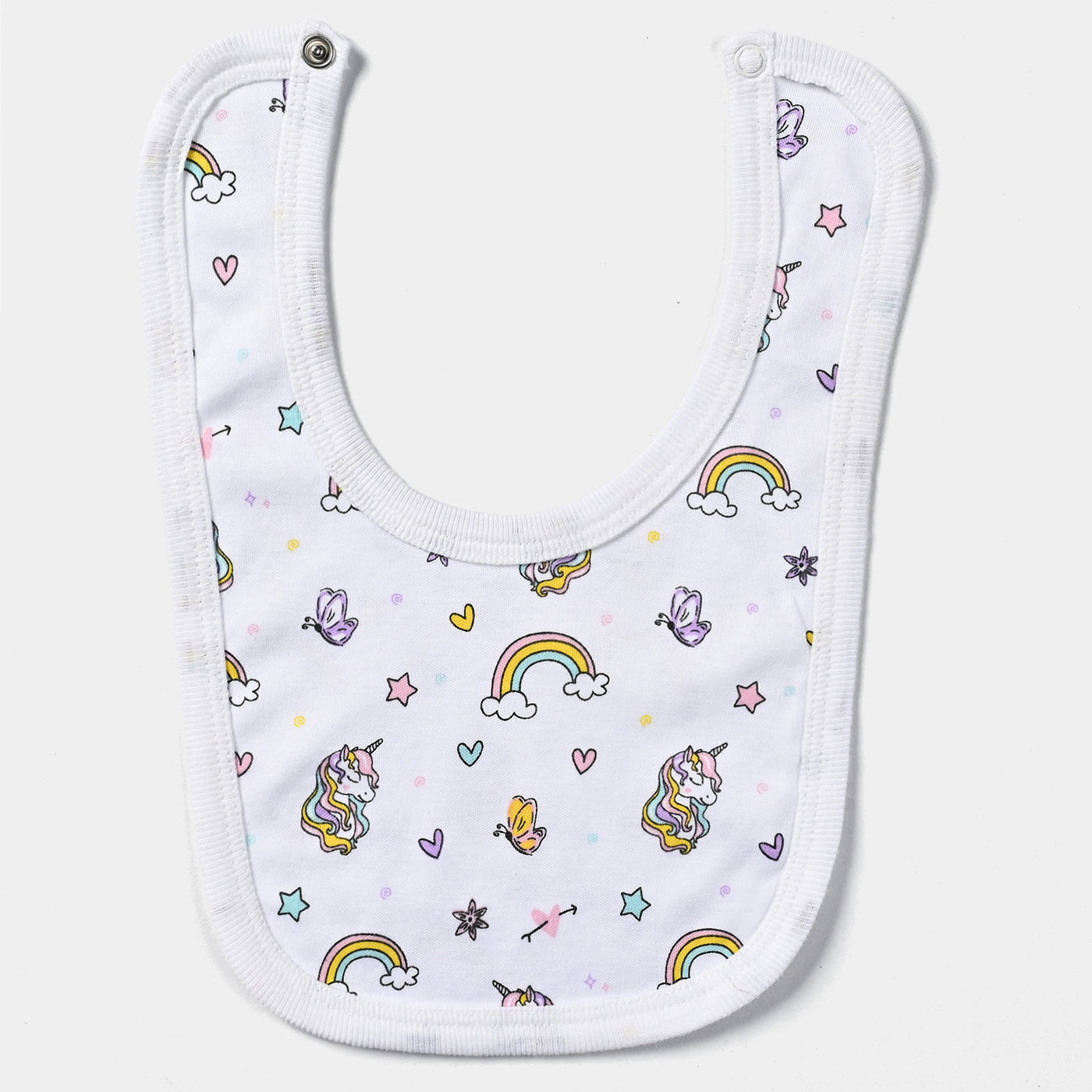 Pack Of 3 Baby Cotton Interlock Bibs Set-MIX