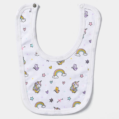 Pack Of 3 Baby Cotton Interlock Bibs Set-MIX