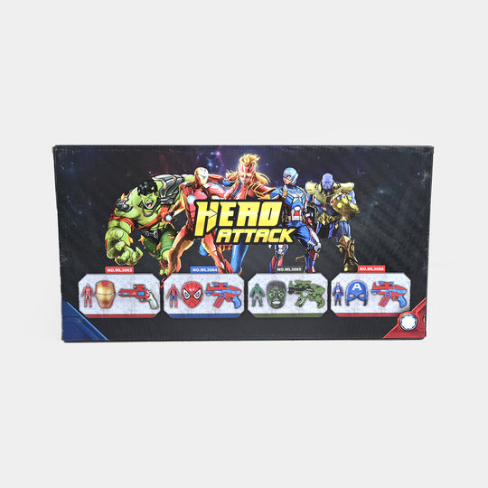 Blaster Target Toy with Hero Character & Mask
