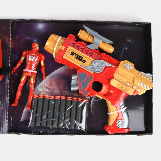 Blaster Target Toy with Hero Character & Mask
