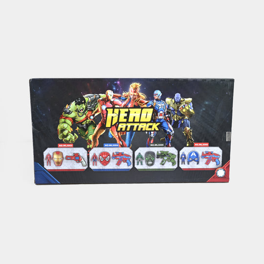 Blaster Target Toy with Hero Character & Mask