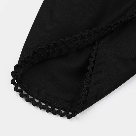 Infant Girls Cotton Tulip Shalwar -BLACK
