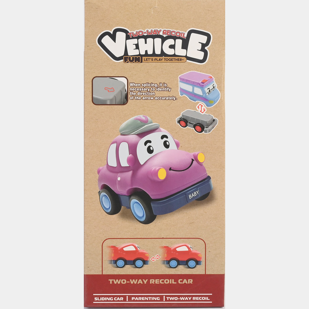 Friction-Powered Cartoon Vehicle Set | 3PCs