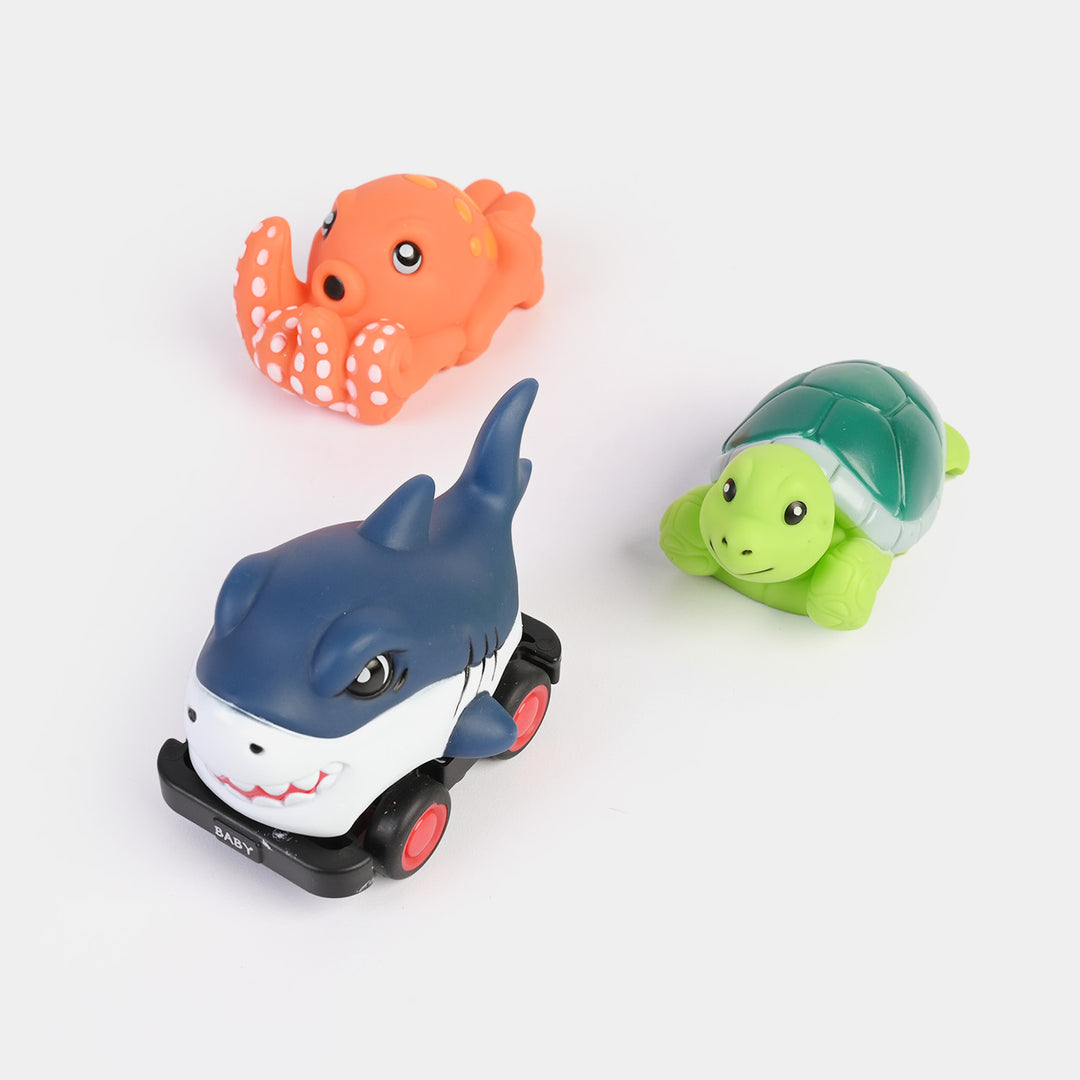 Friction-Powered Cartoon Vehicle Set | 3PCs