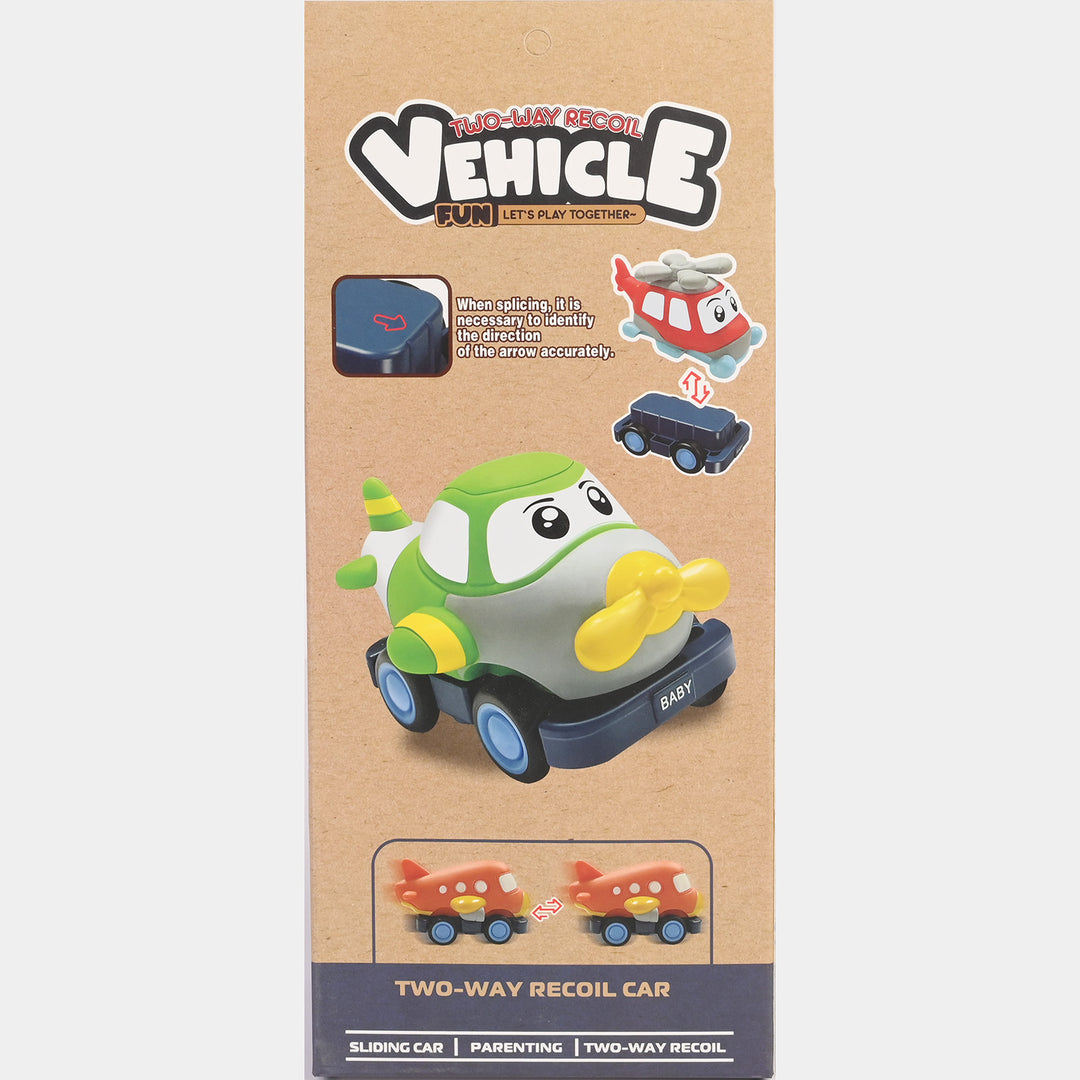 Friction-Powered Cartoon Vehicle Set | 3PCs