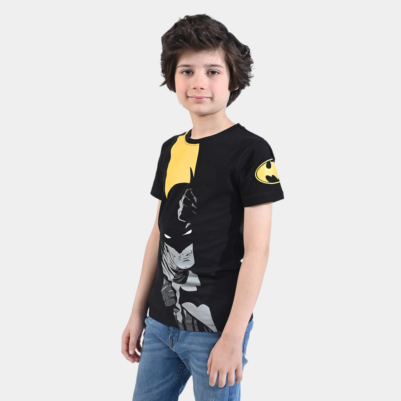 Boys Cotton Jersey T-Shirt H/S Character-BLACK