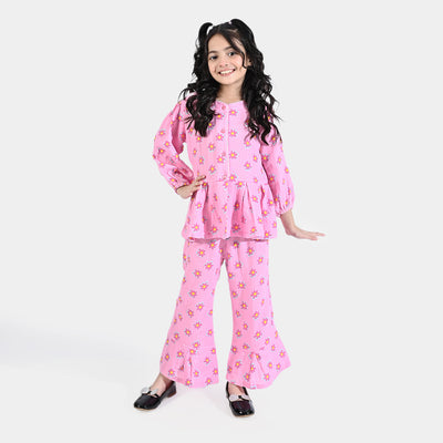 Girls PC Co-Ord  Set  Barley's- Pink