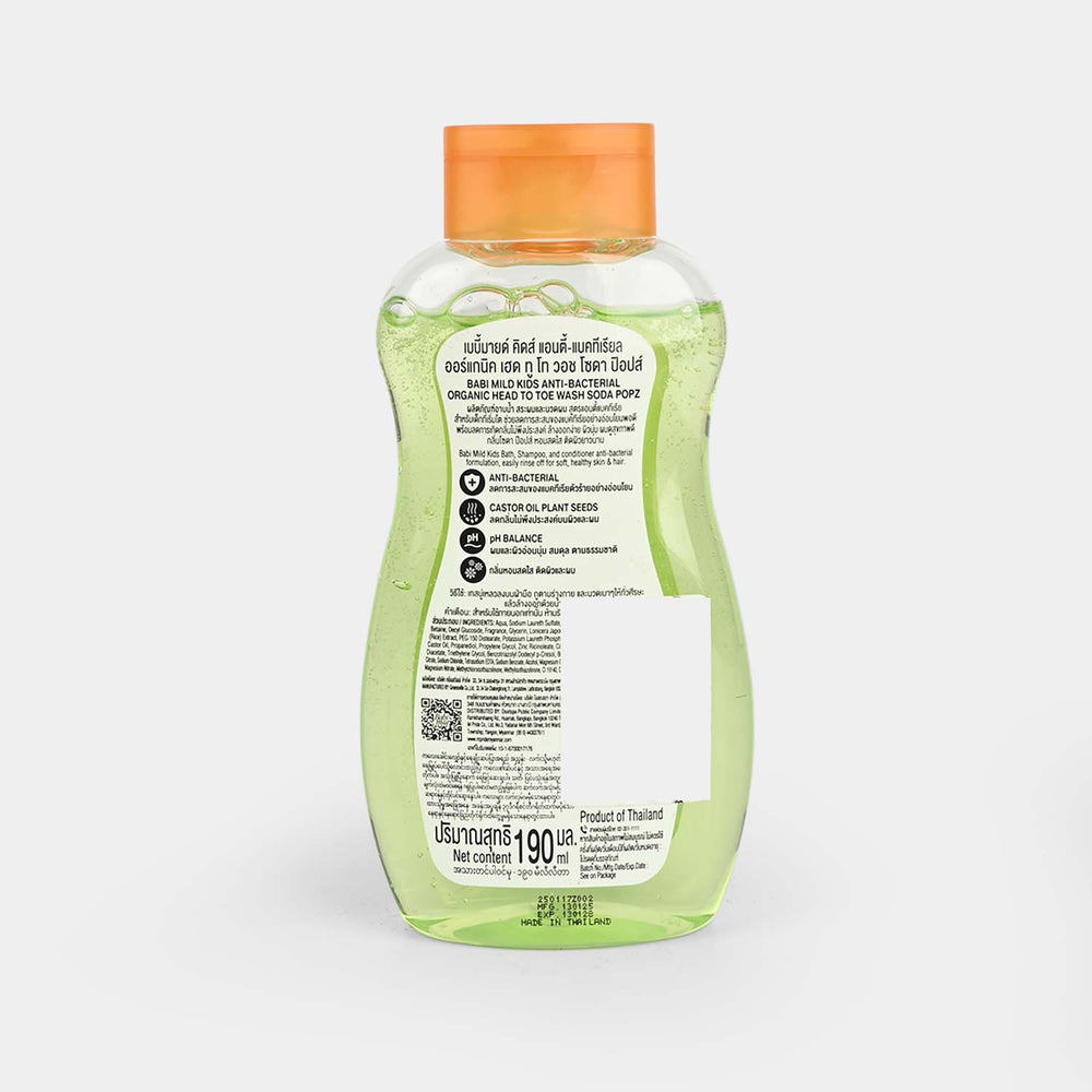 Babi Mild Baby H&B Bath Soda Popz 190ML