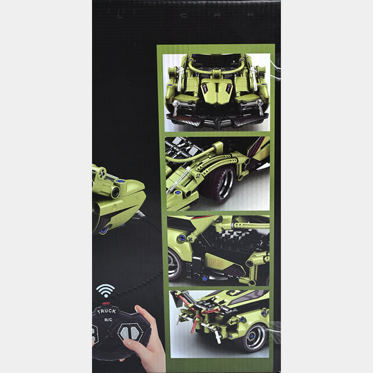 Racing Remote Control Car Building Block Set