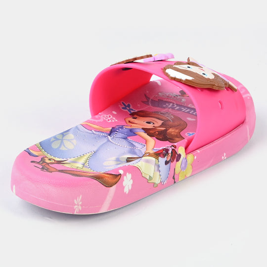 Girls Rubber Slippers DF-72-Fuchsia