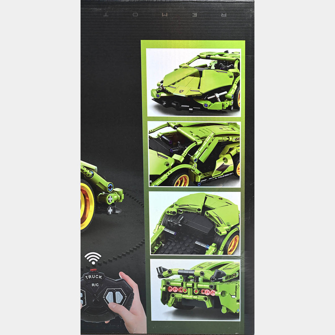 Racing Remote Control Car Building Block Set