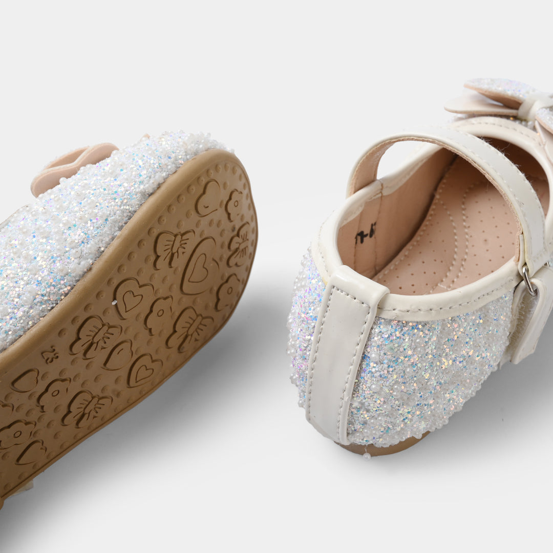Girls Pumps 11-167-White