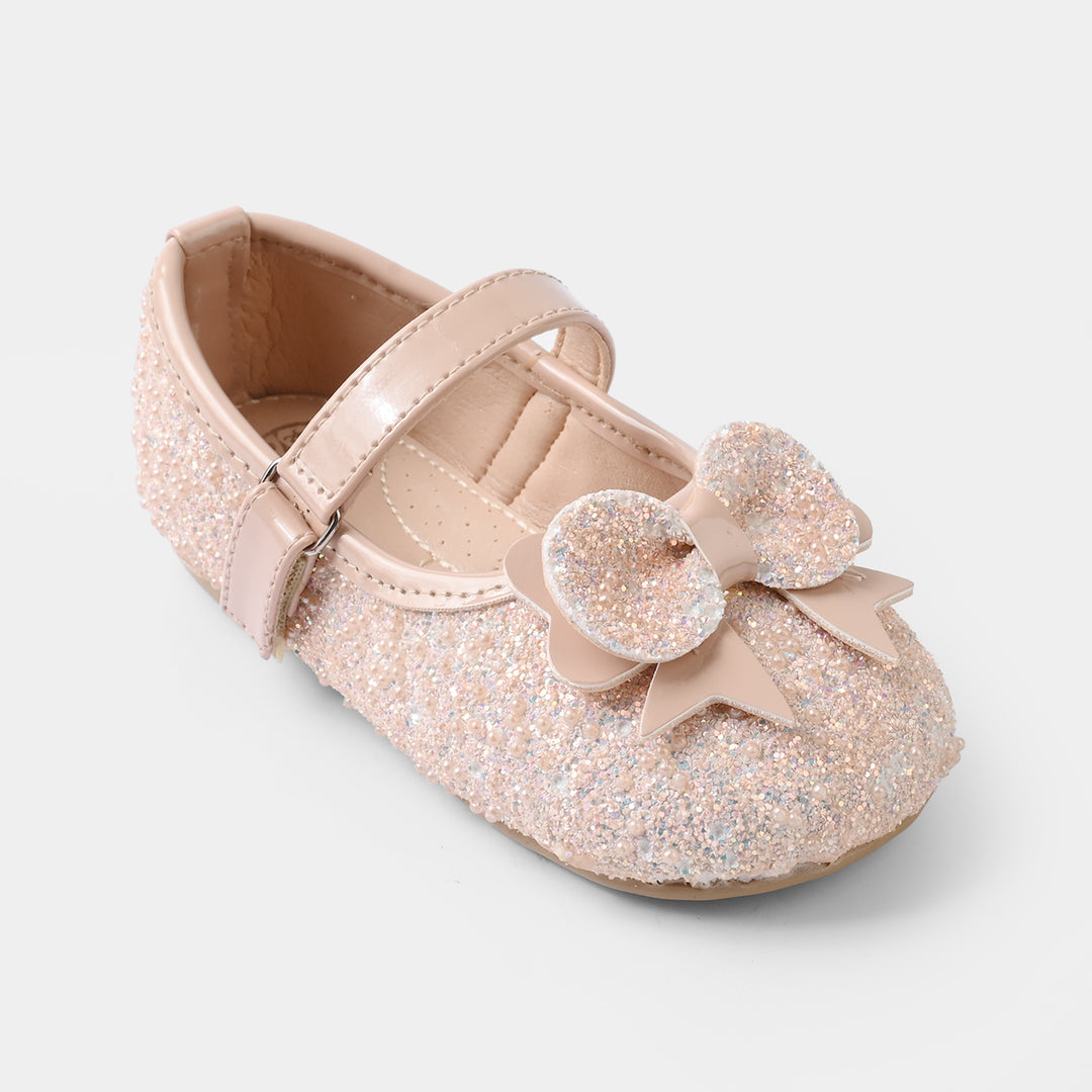 Girls Pumps 11-167-Peach