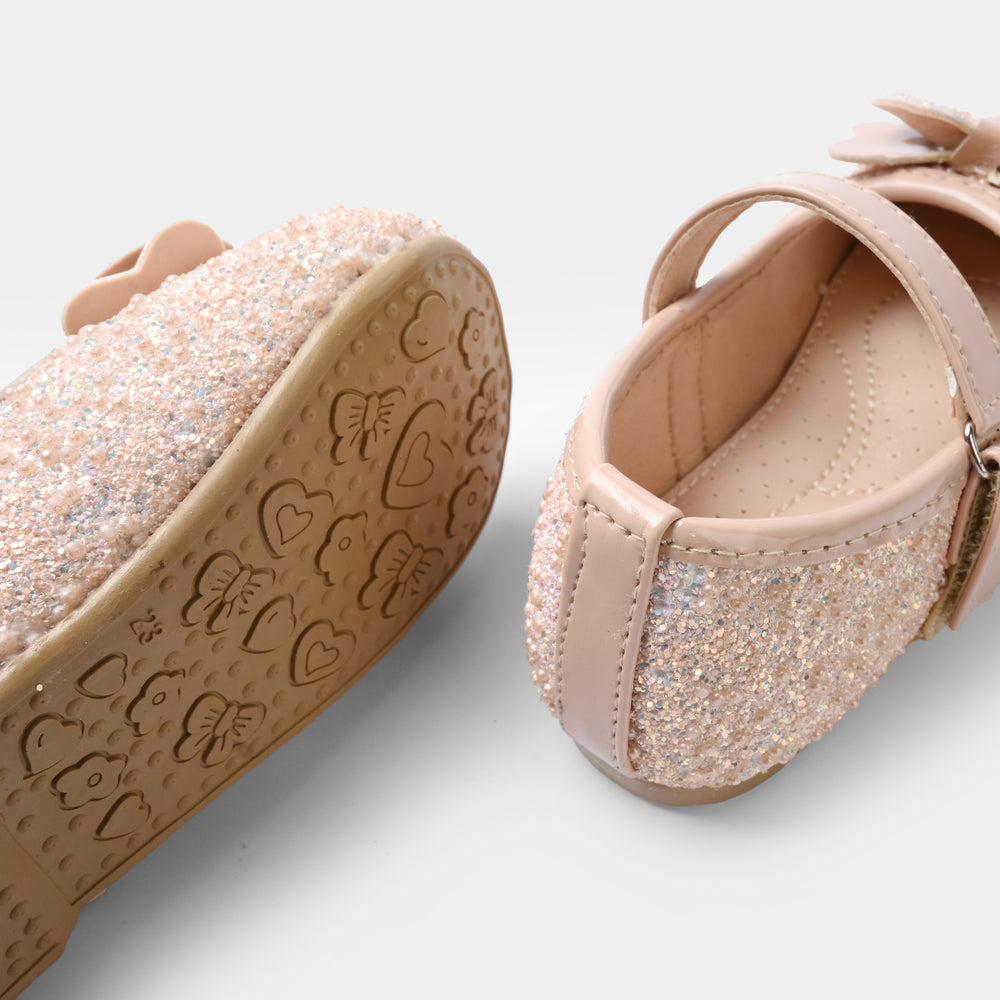 Girls Pumps 11-167-Peach