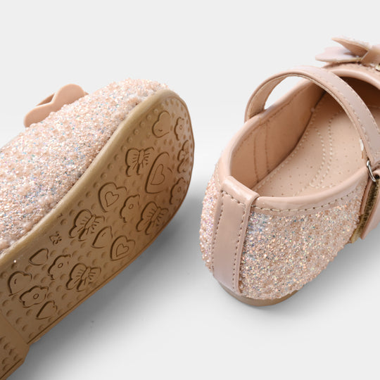Girls Pumps 11-167-Peach