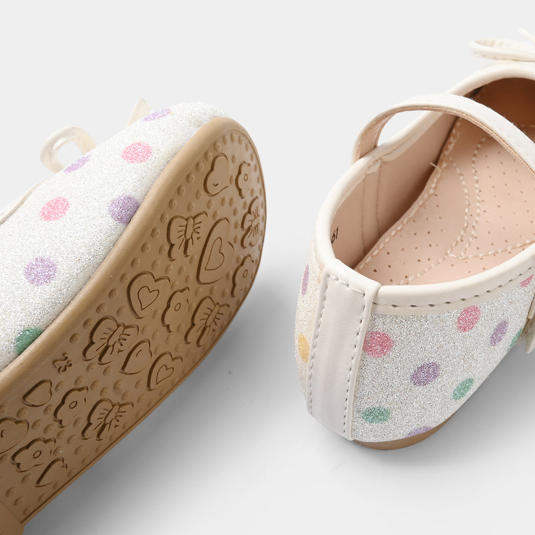 Girls Pumps 11-161-White
