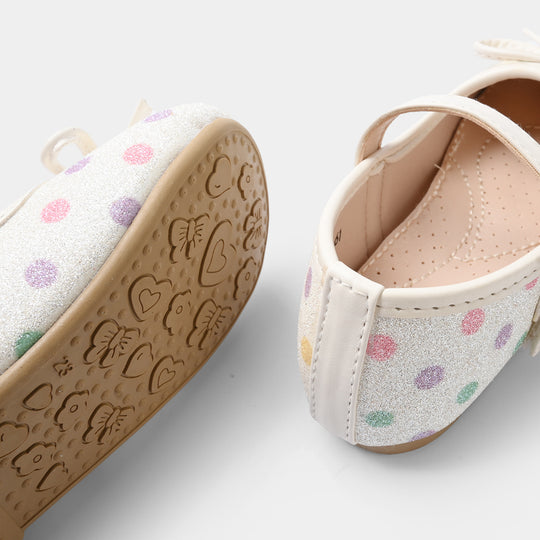 Girls Pumps 11-161-White
