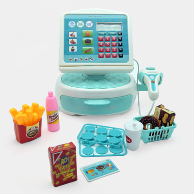 Cash Register With Light & Music Toy Play Set For Kids