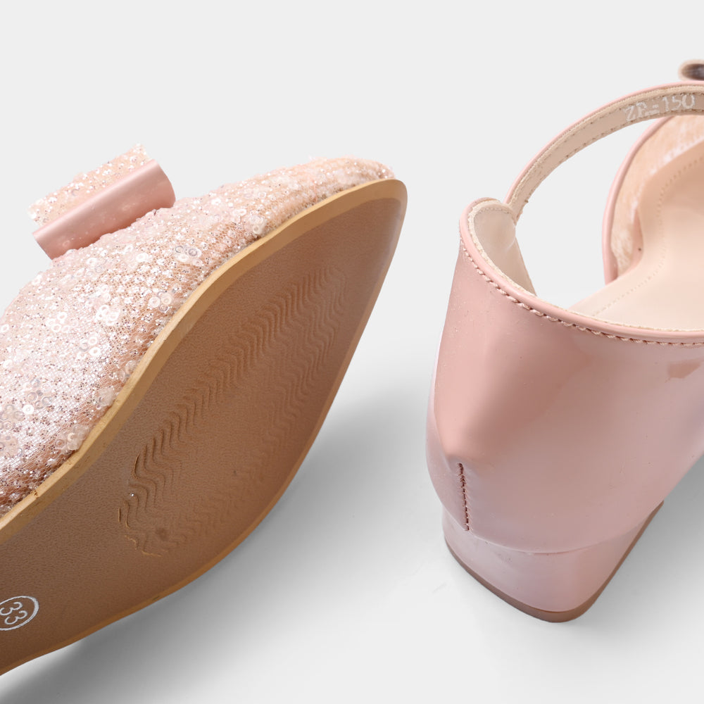 Girls Pumps Heels ZP-150-Pink
