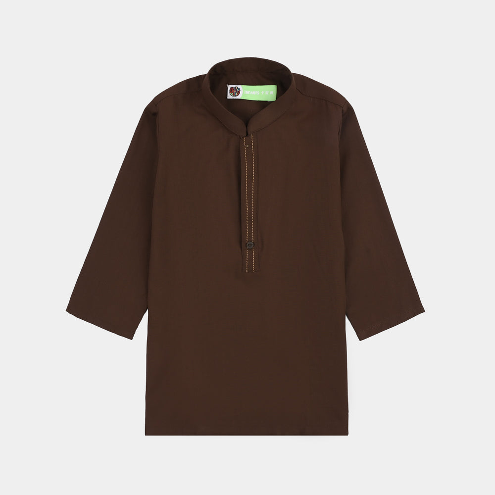Infant Boys Poly Viscose 2Piece (Honey Mustard)-BROWN