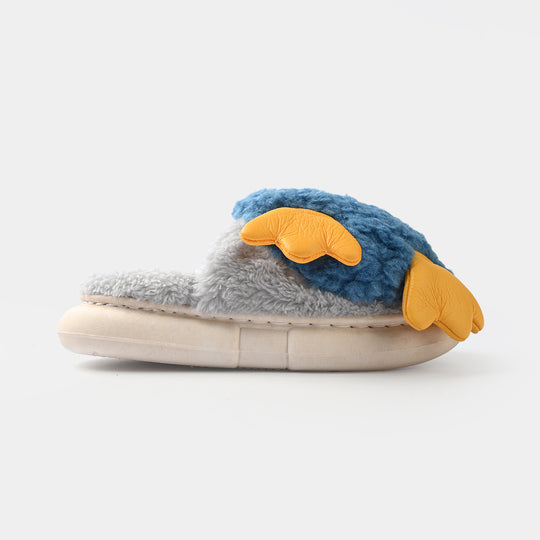 Girls Fur Slipper 1192-4-Blue