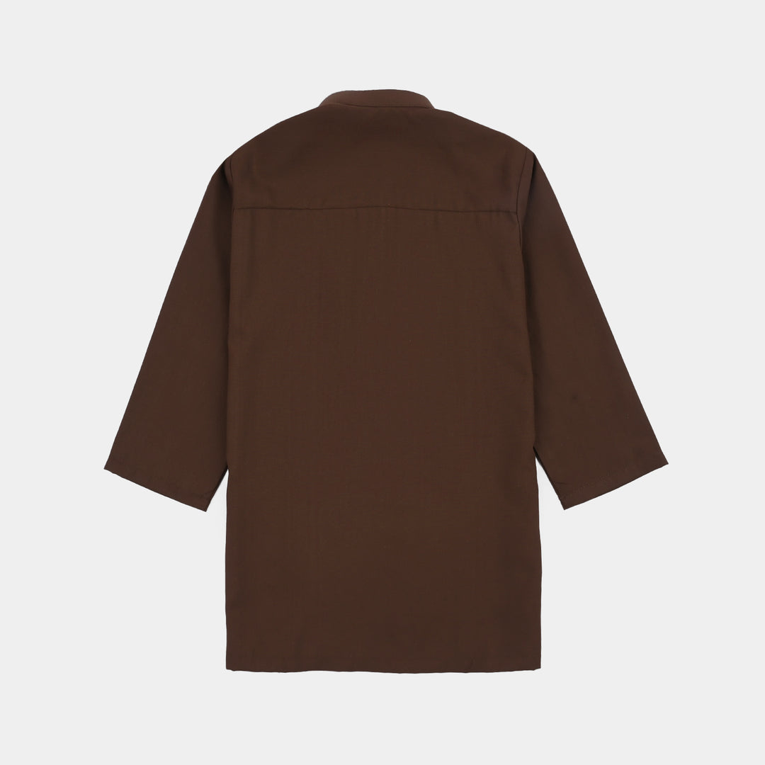Infant Boys Poly Viscose 2Piece (Honey Mustard)-BROWN