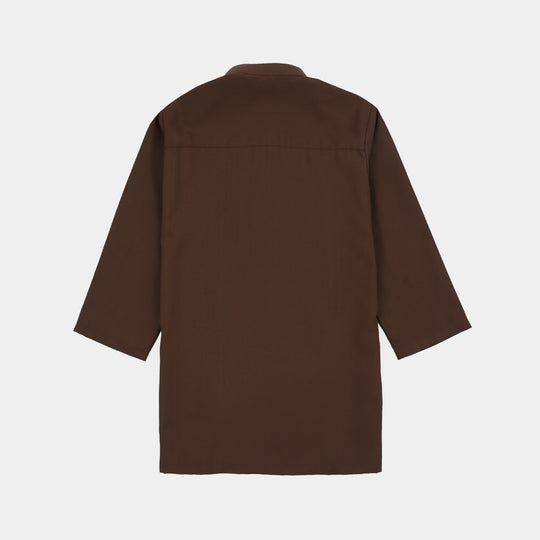 Infant Boys Poly Viscose 2Piece (Honey Mustard)-BROWN
