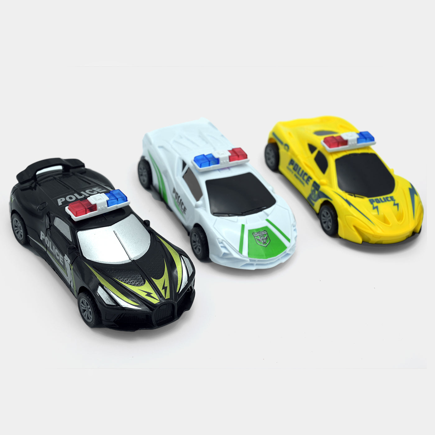 Pull Back Police Vehicle Toy Play Set For Kids