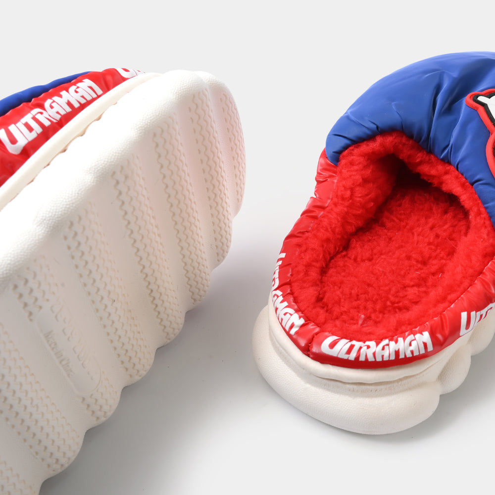 Boys Fur Slipper 1192-3-Blue