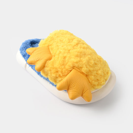 Girls Fur Slipper 1192-4-Yellow