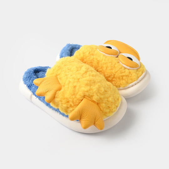 Girls Fur Slipper 1192-4-Yellow